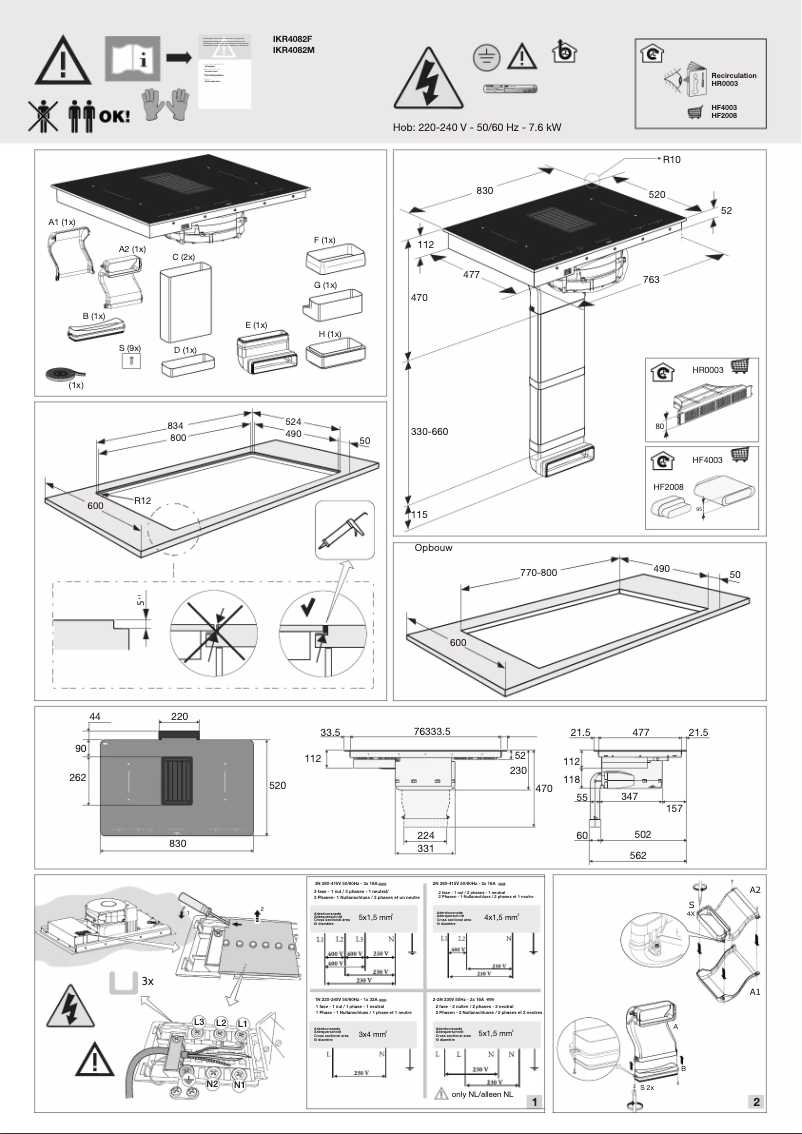 Imagen de la primera página del manual del dispositivo IKR4082F