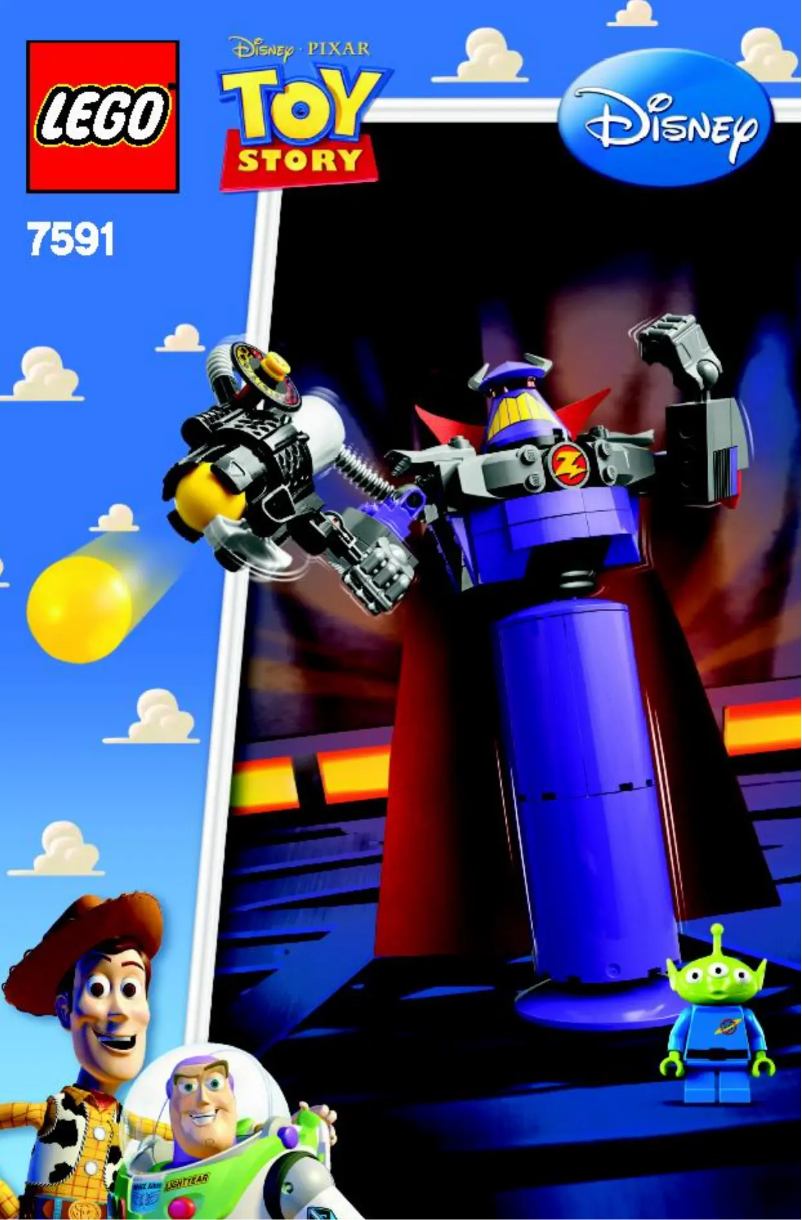 Page 1 de la notice Consignes visuelles Lego Toy Story 7591