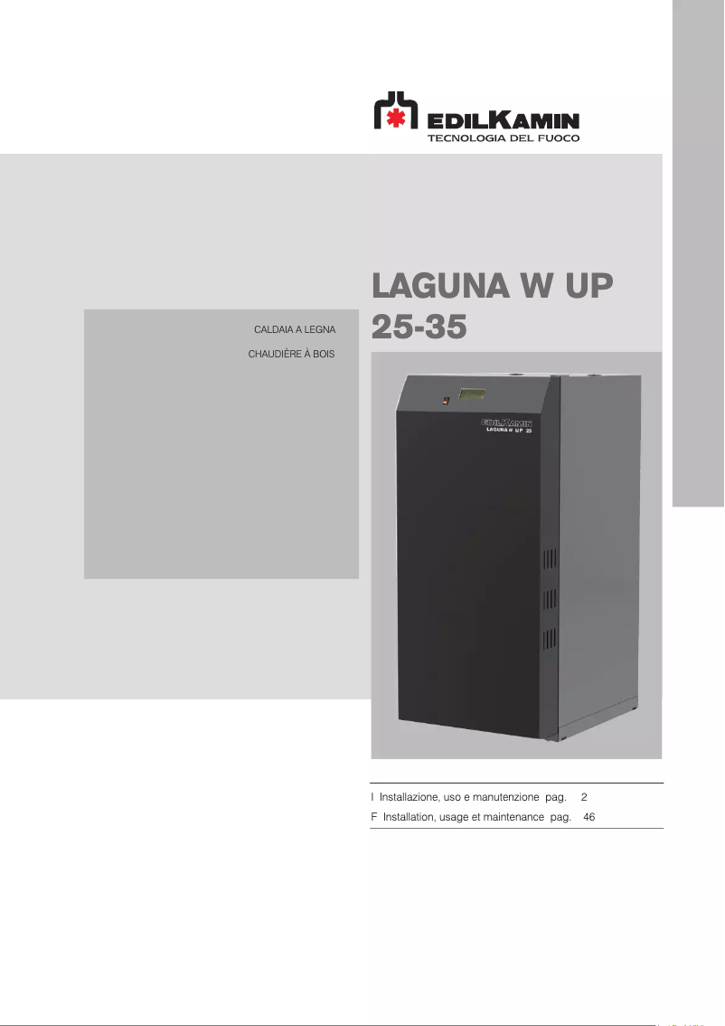 Page n°1 - Manuel utilisateur Edilkamin LAGUNA W UP