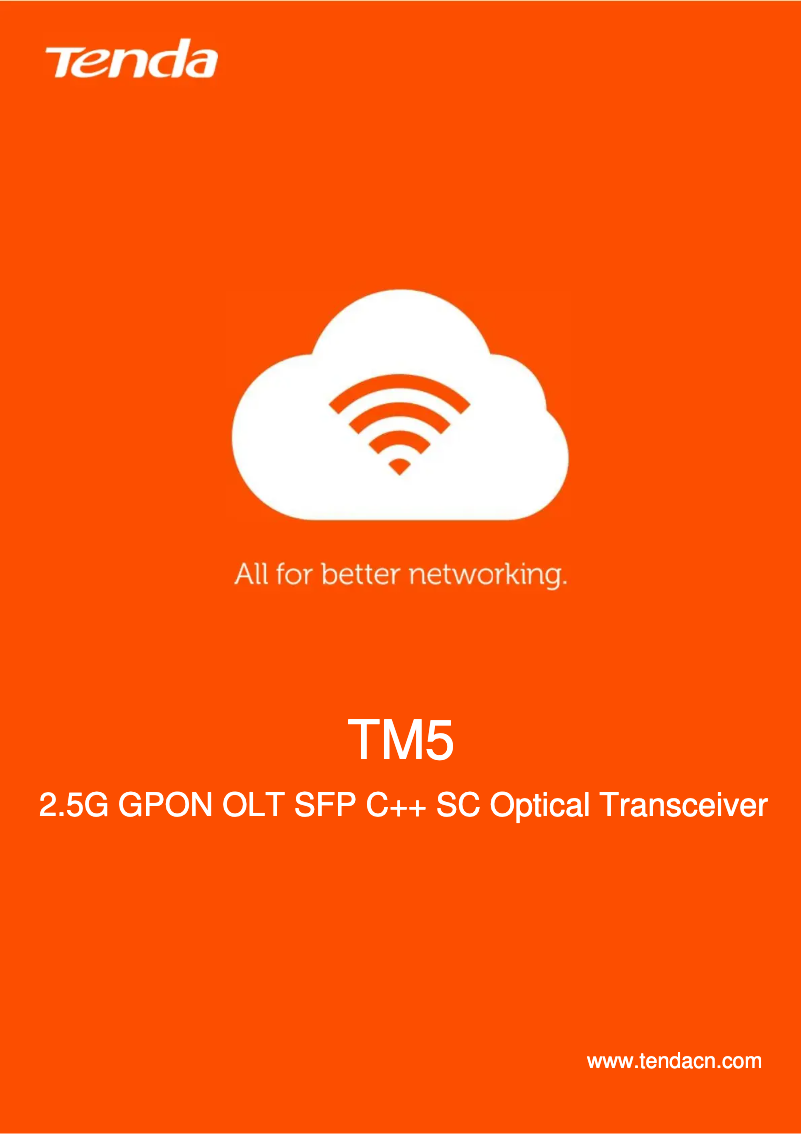 Página 1 del manual Manual de usuario Tenda TM5