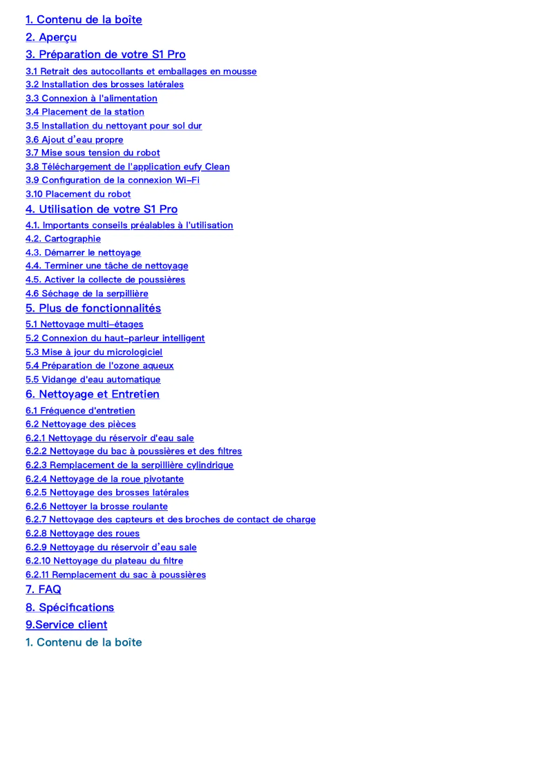 Page n°1 - Manuel utilisateur Eufy S1 Pro