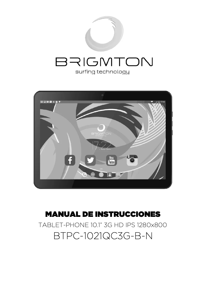 Page 1 de la notice Manuel utilisateur Brigmton BTPC-1021QC3G-N