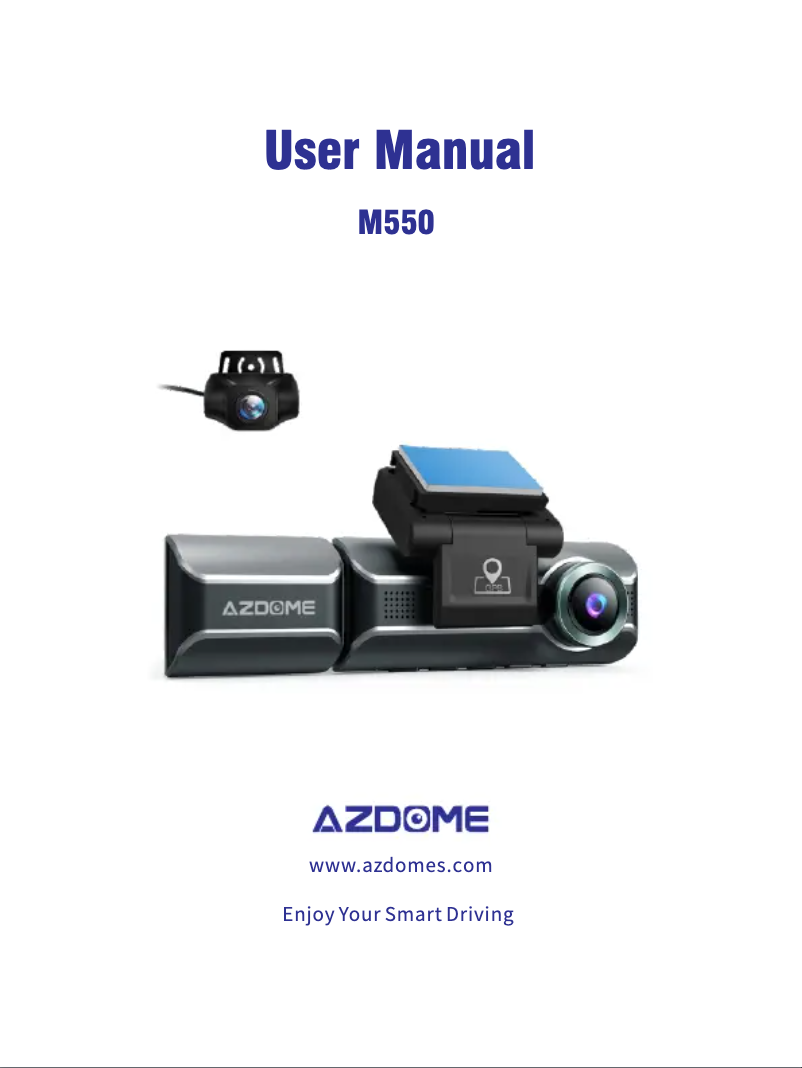 Page 1 de la notice Manuel utilisateur AZDome M550