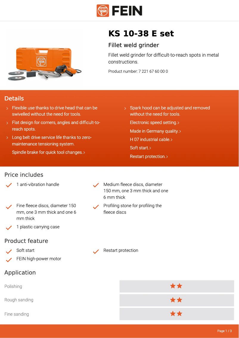 Image de la première page du manuel de l'appareil KS 10-38 E