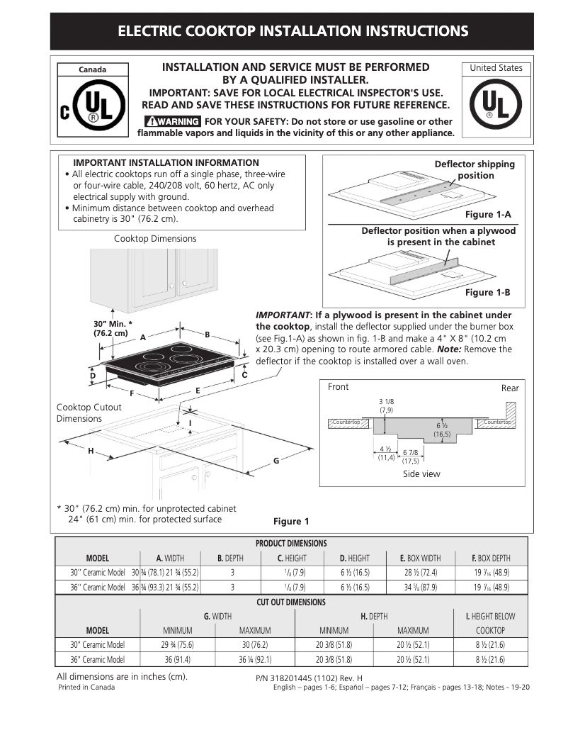 Página 1 del manual Guía de instalación Electrolux EW36CC55GW