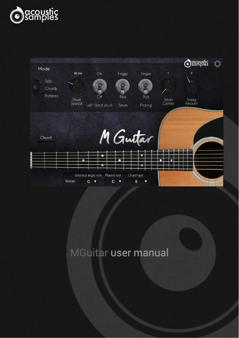 Page 1 de la notice Manuel utilisateur Steinberg M Guitar