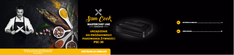 Page 1 de la notice Manuel utilisateur Sam Cook PSC-30