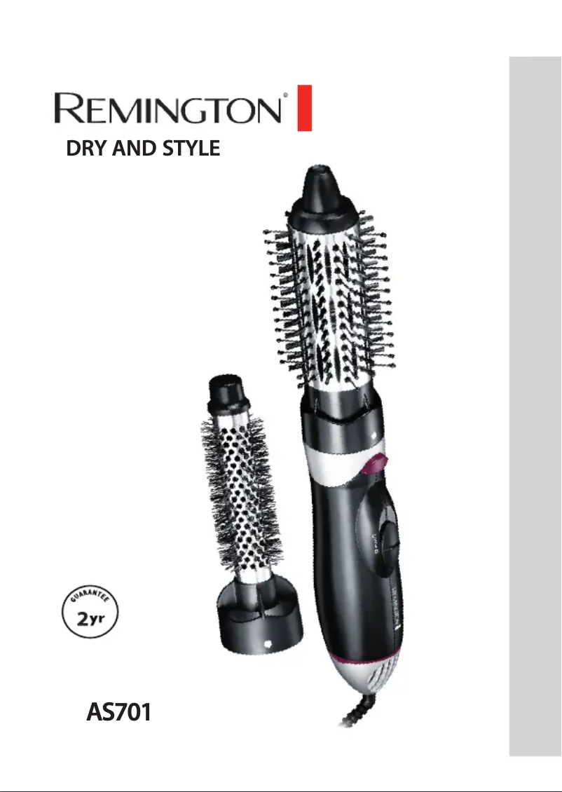 Page 1 de la notice Manuel utilisateur Remington AS701