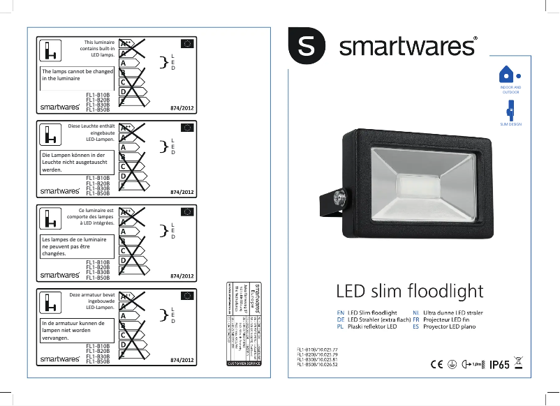 Page 1 de la notice Manuel utilisateur Smartwares 10.026.52