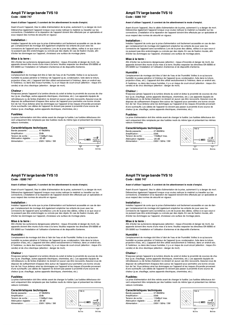 Page 1 of the manual User Manual Axing TVS 10