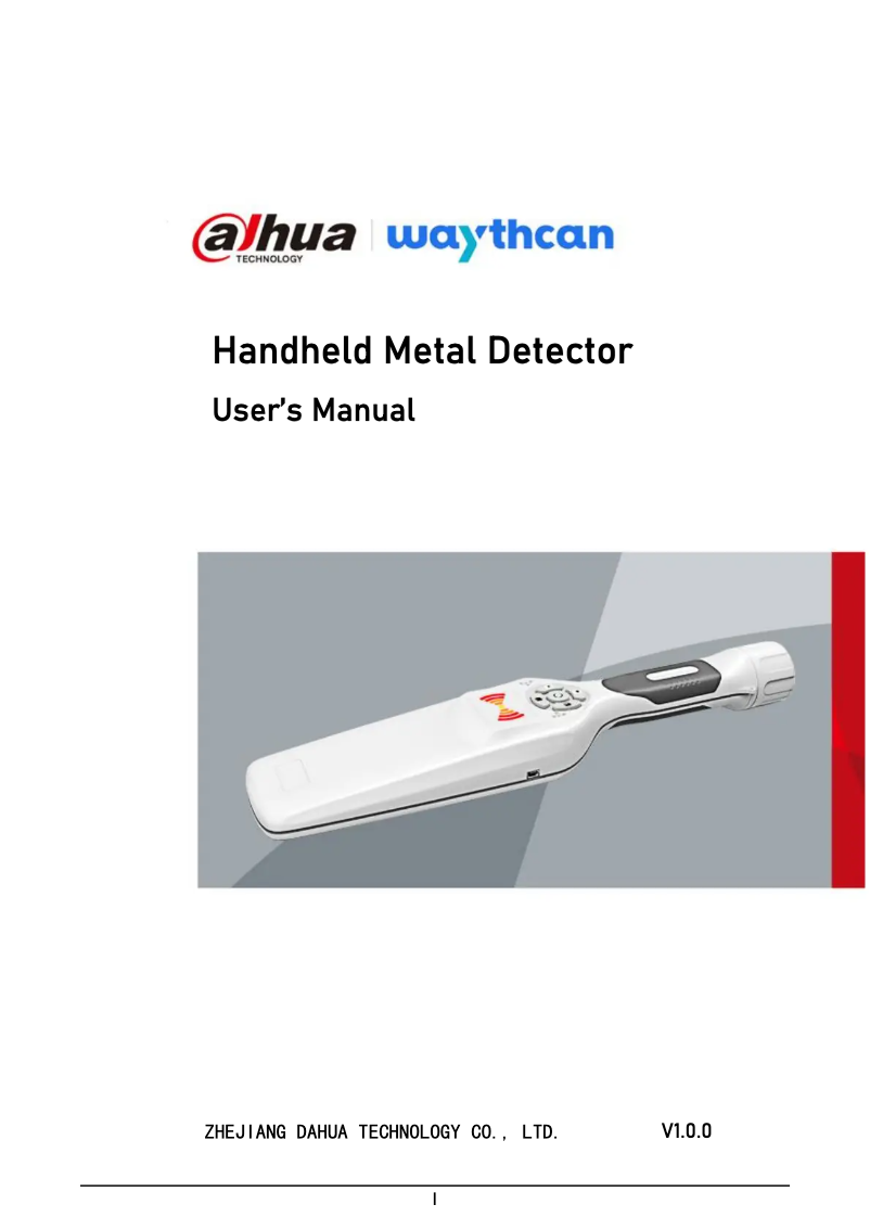 Page 1 de la notice Manuel utilisateur Dahua Technology ISC-H103