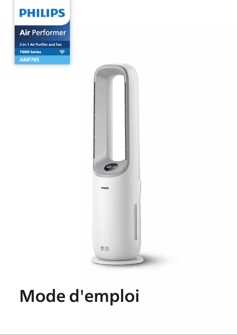 Page n°1 - Manuel utilisateur Philips Air Performer AMF765