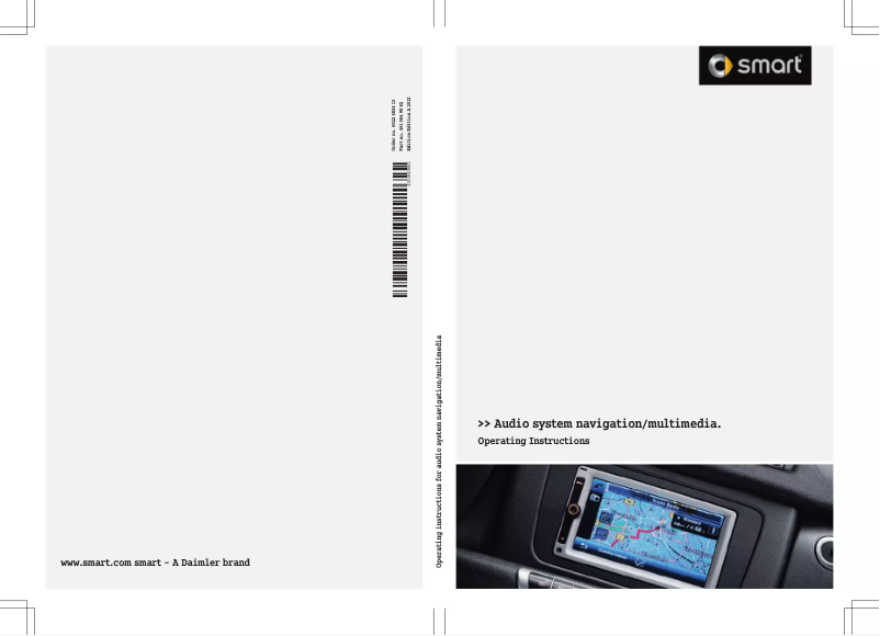 Page n°1 - Manuel utilisateur Smart Audio system navigation/multimedia (2012)