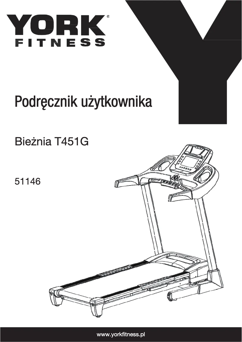 Página 1 del manual Manual de usuario York Fitness T451G