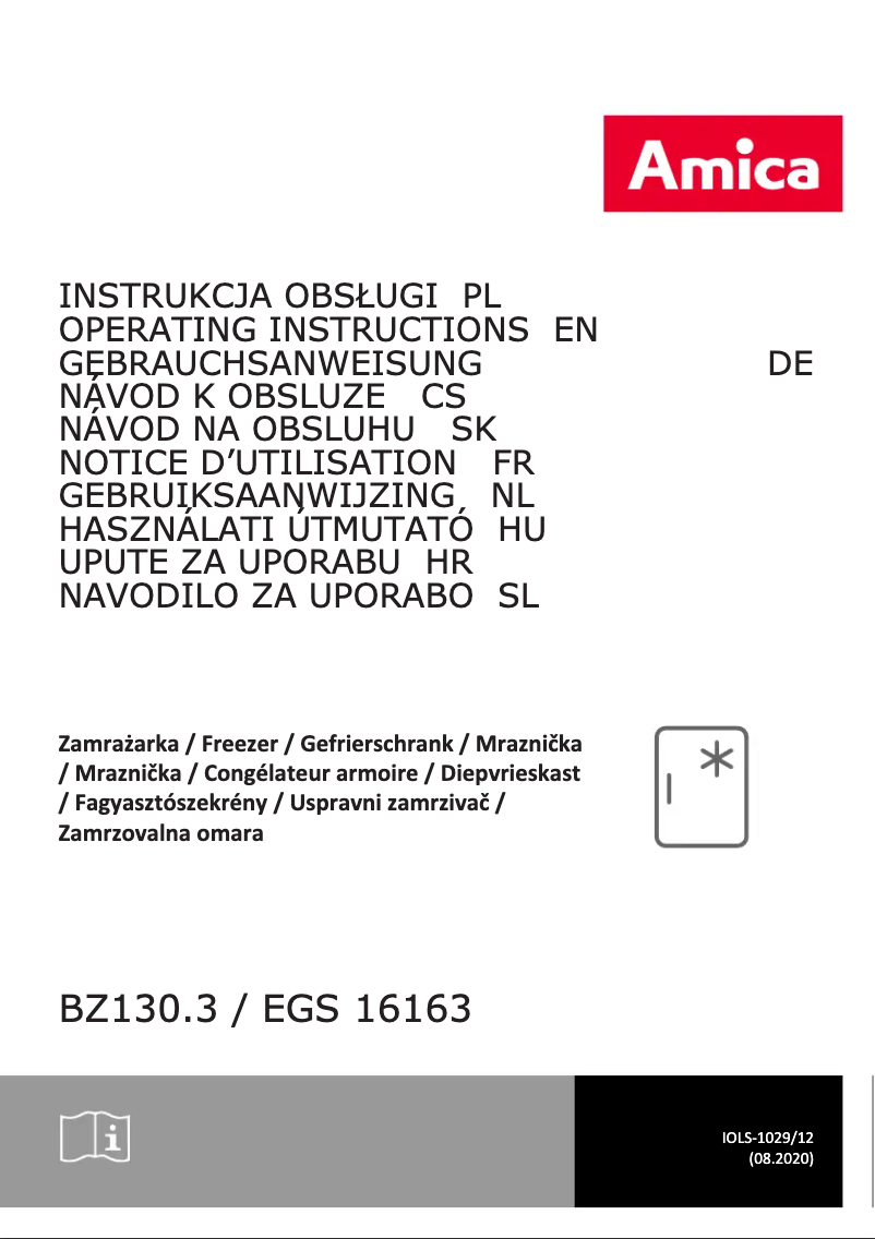 Image de la première page du manuel de l'appareil BZ138.4