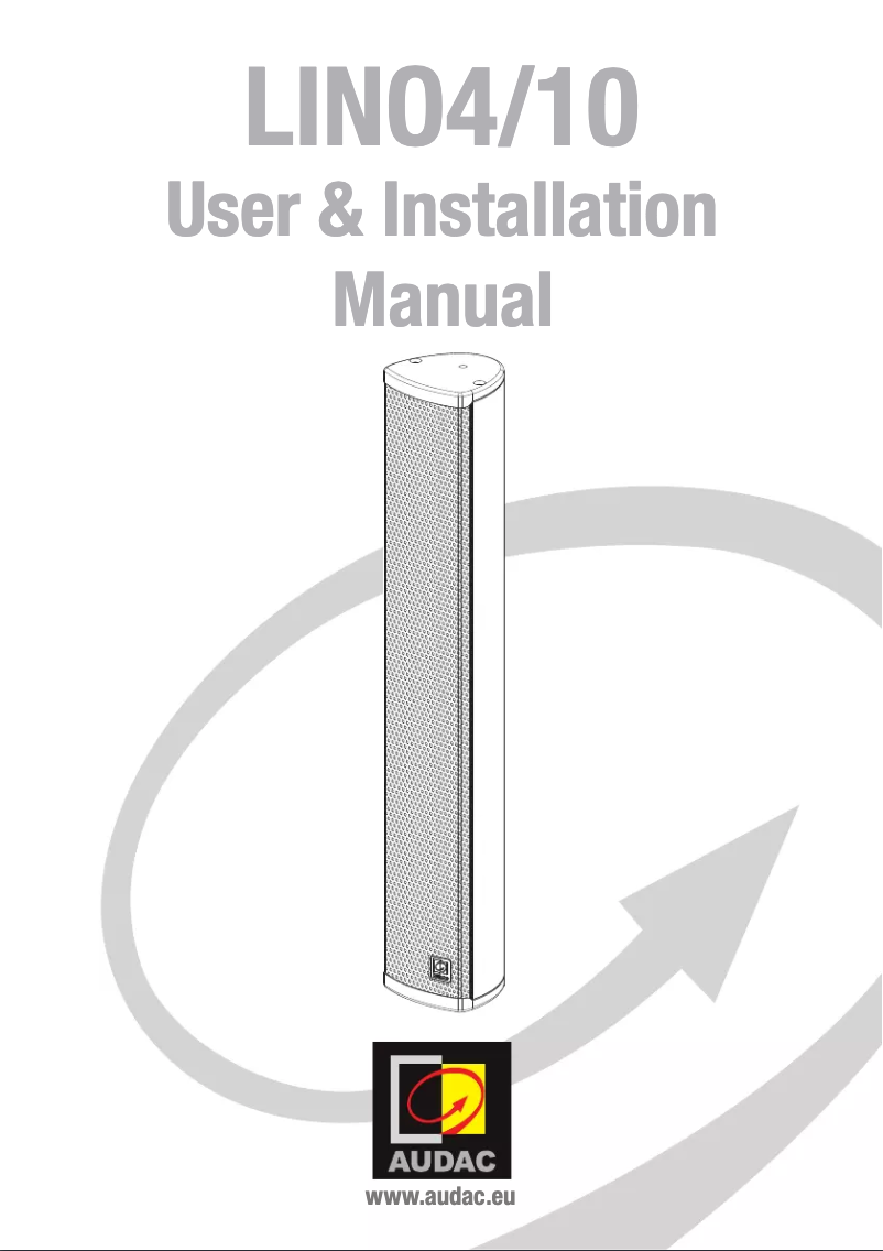 Image de la première page du manuel de l'appareil LINO4