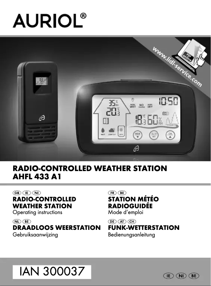 Página 1 del manual Manual de usuario Auriol AHFL 433 A1