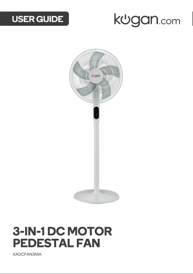 Image de la première page du manuel de l'appareil KADCFAN3N1A