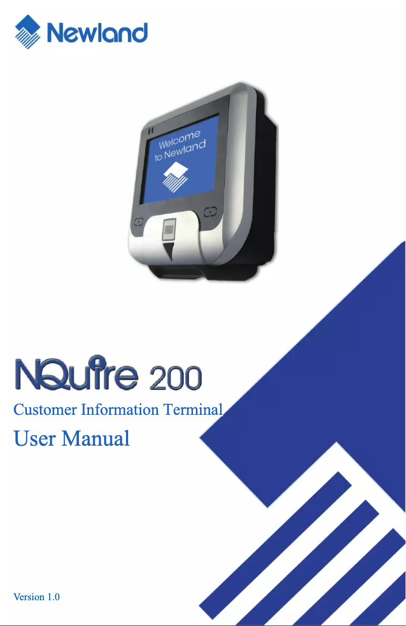 Page 1 de la notice Manuel utilisateur Newland NQuire 201