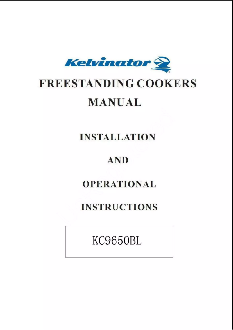 Page 1 de la notice Manuel utilisateur Kelvinator KC9650TLE