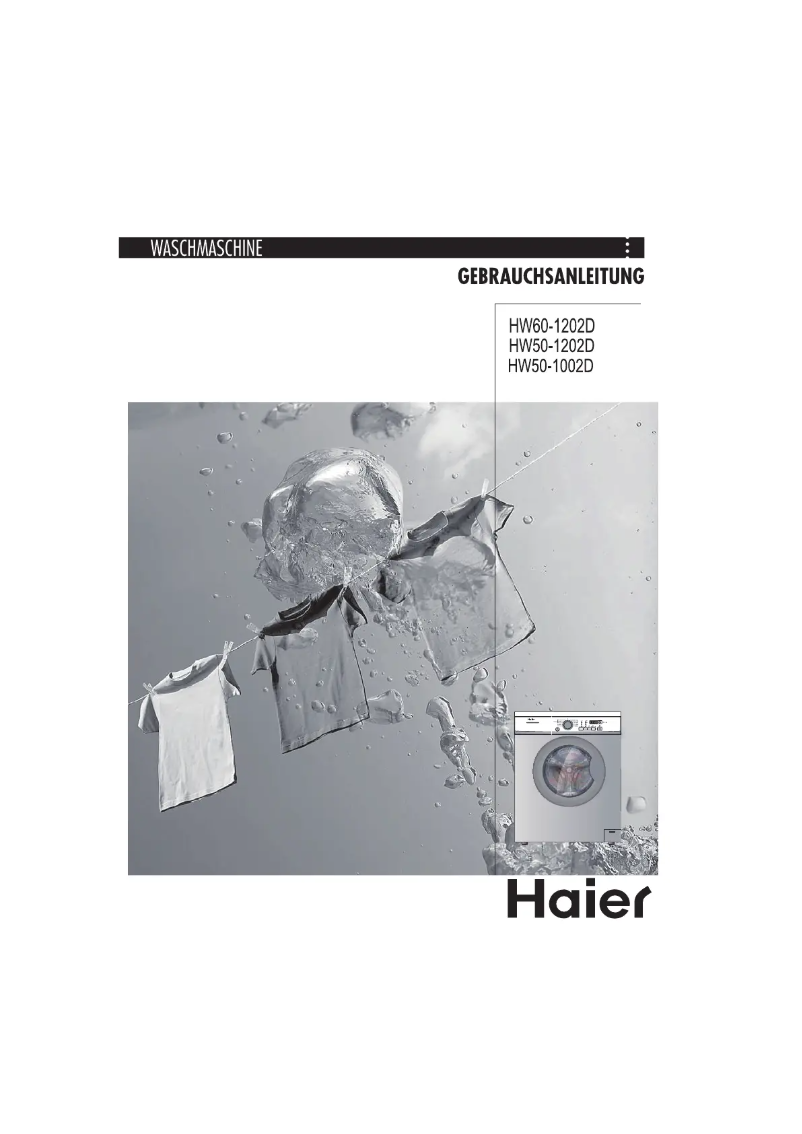 Page 1 de la notice Manuel utilisateur Haier HW60-1202D