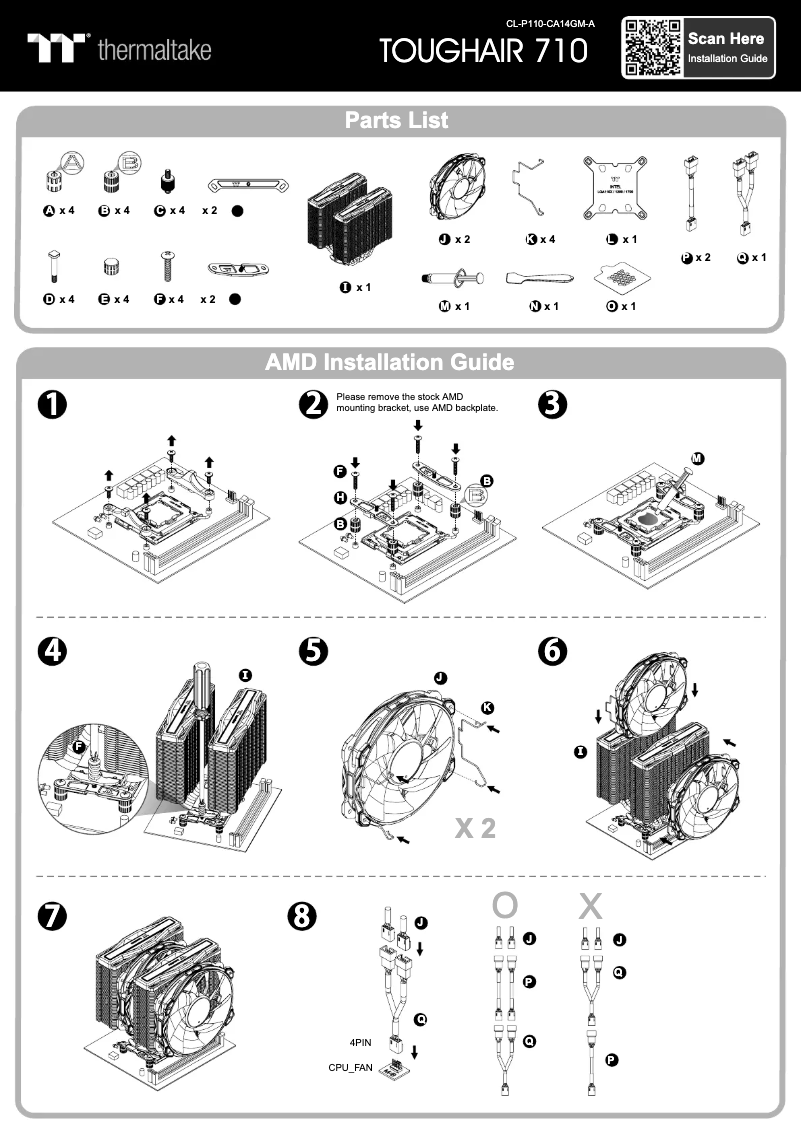 Page n°1 - Manuel utilisateur Thermaltake Toughair 710