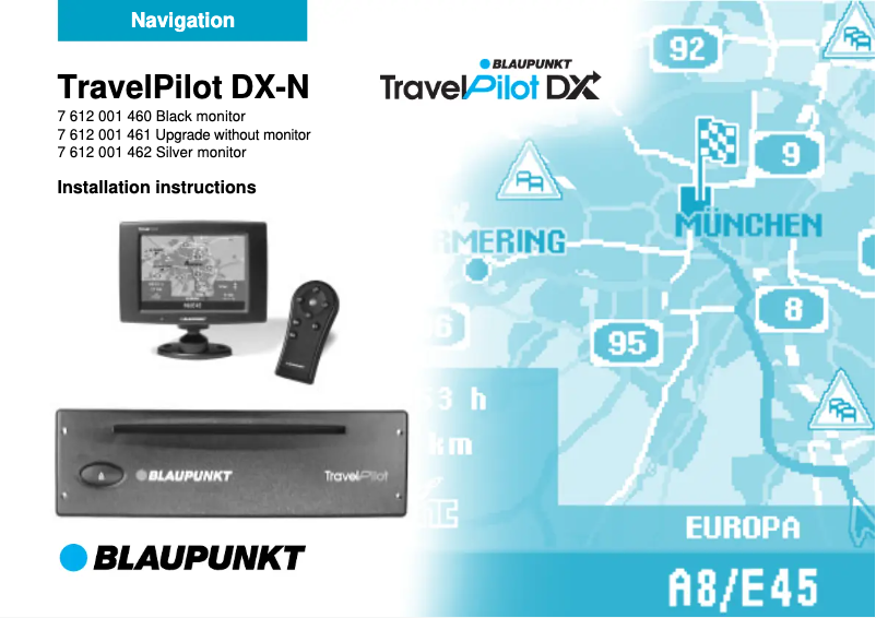 Page 1 de la notice Manuel utilisateur Blaupunkt TravelPilot DX-N