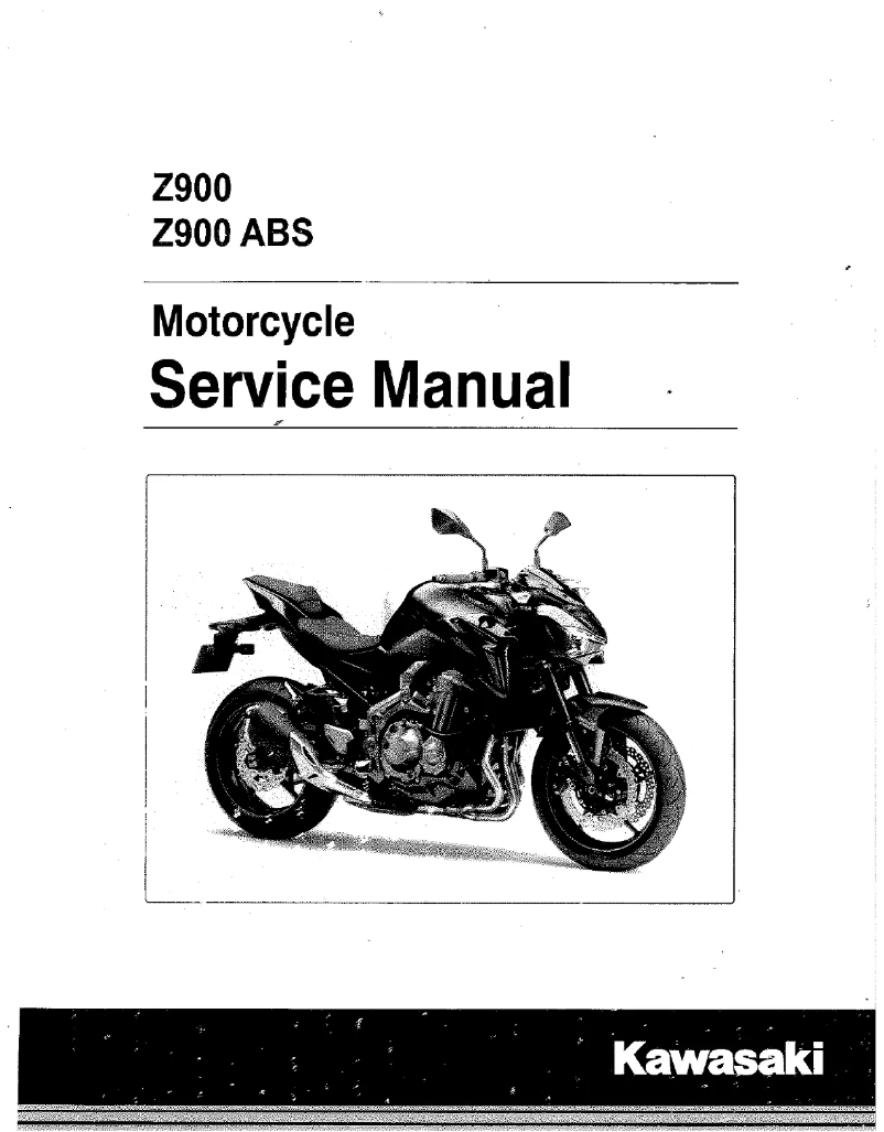 Page 1 de la notice Manuel utilisateur Kawasaki Z900 (2016)
