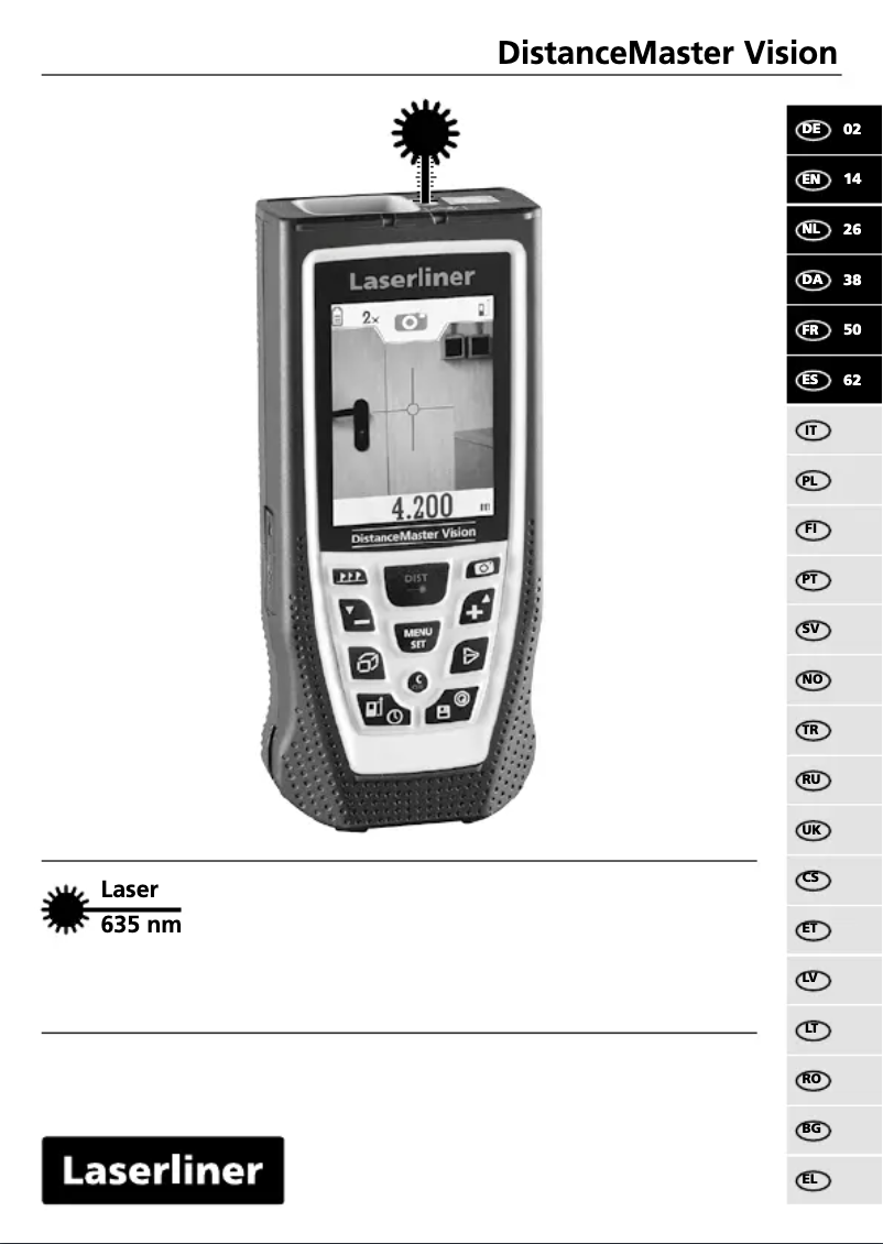 Page 1 de la notice Manuel utilisateur Laserliner DistanceMaster Vision