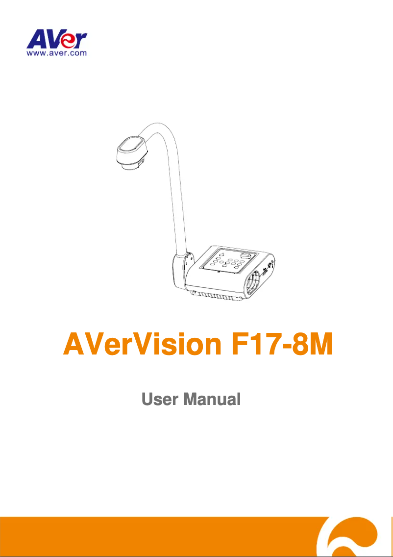 Page 1 de la notice Manuel utilisateur AVer AverVision F17-8M