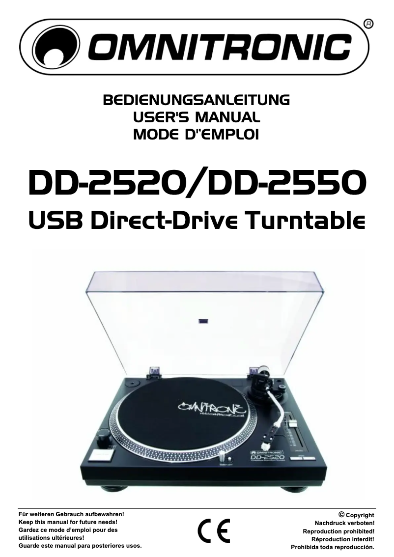 Image de la première page du manuel de l'appareil DD-2520
