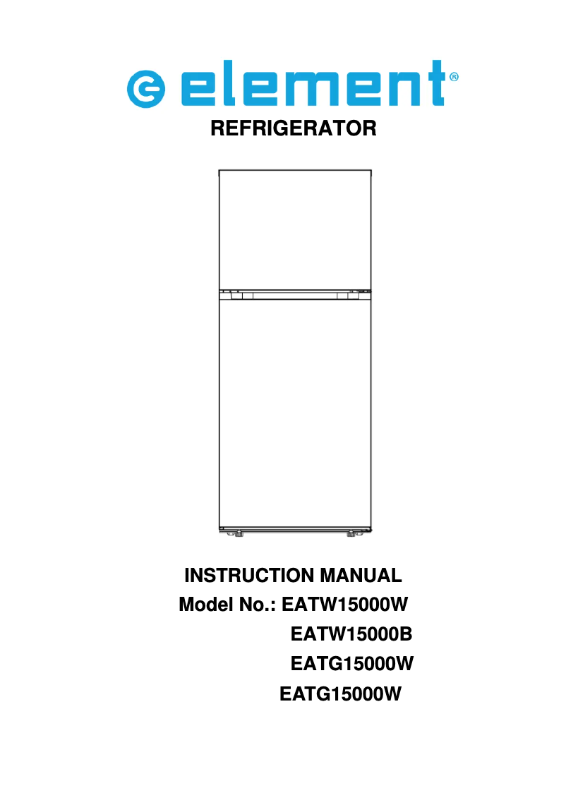 Page n°1 - Manuel utilisateur Element EATG1500W