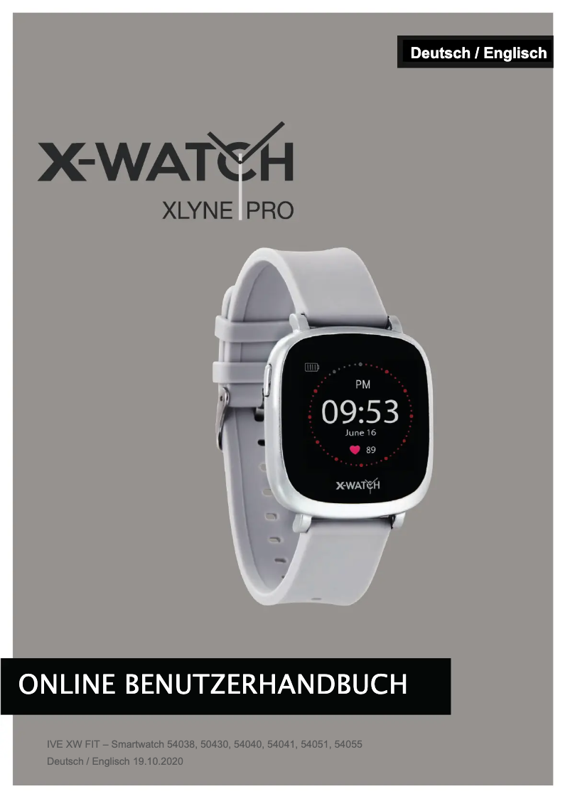 Imagen de la primera página del manual del dispositivo IVE XW FIT