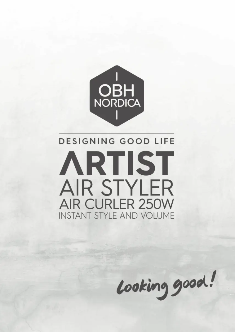 Página 1 del manual Manual de usuario OBH Nordica Artist 3541