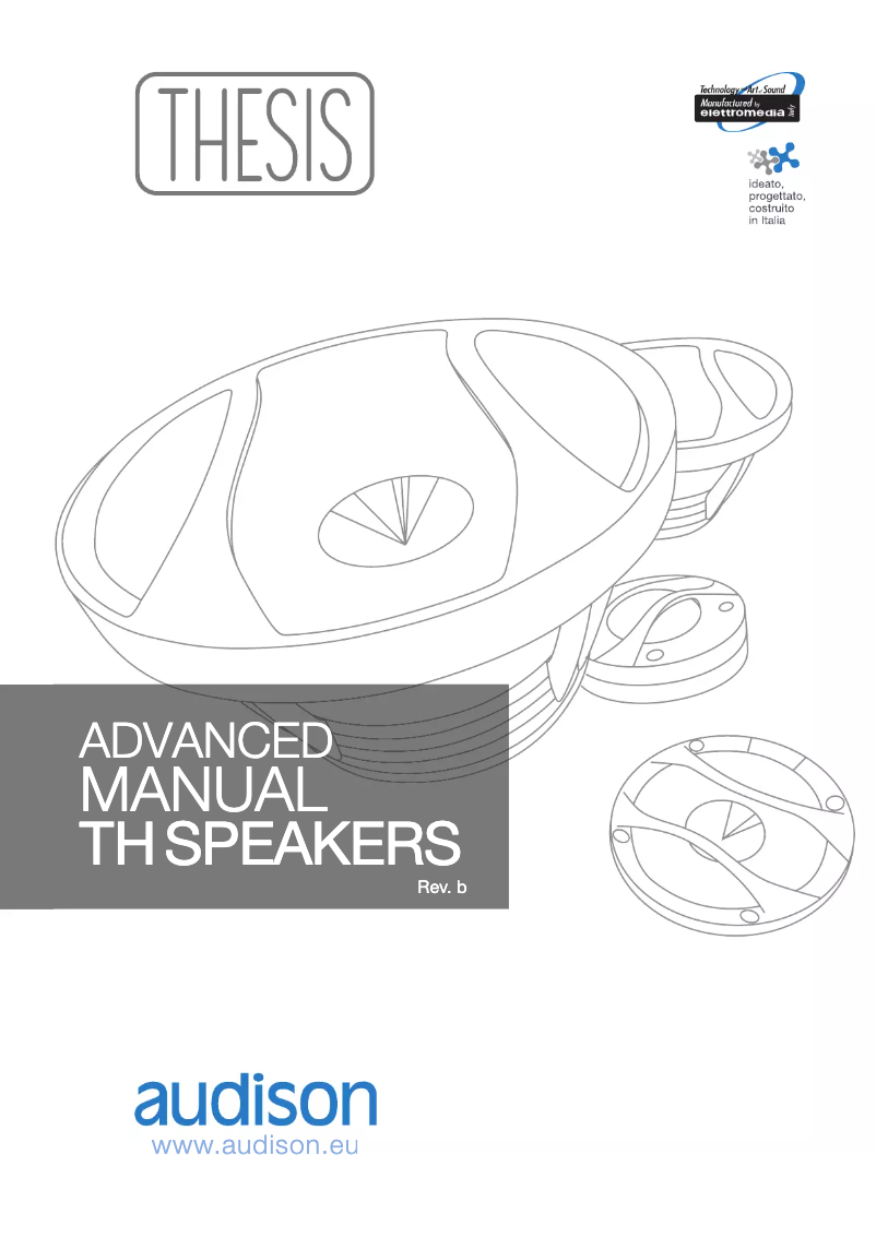 Page n°1 - Manuel utilisateur Audison TH K2 Coro