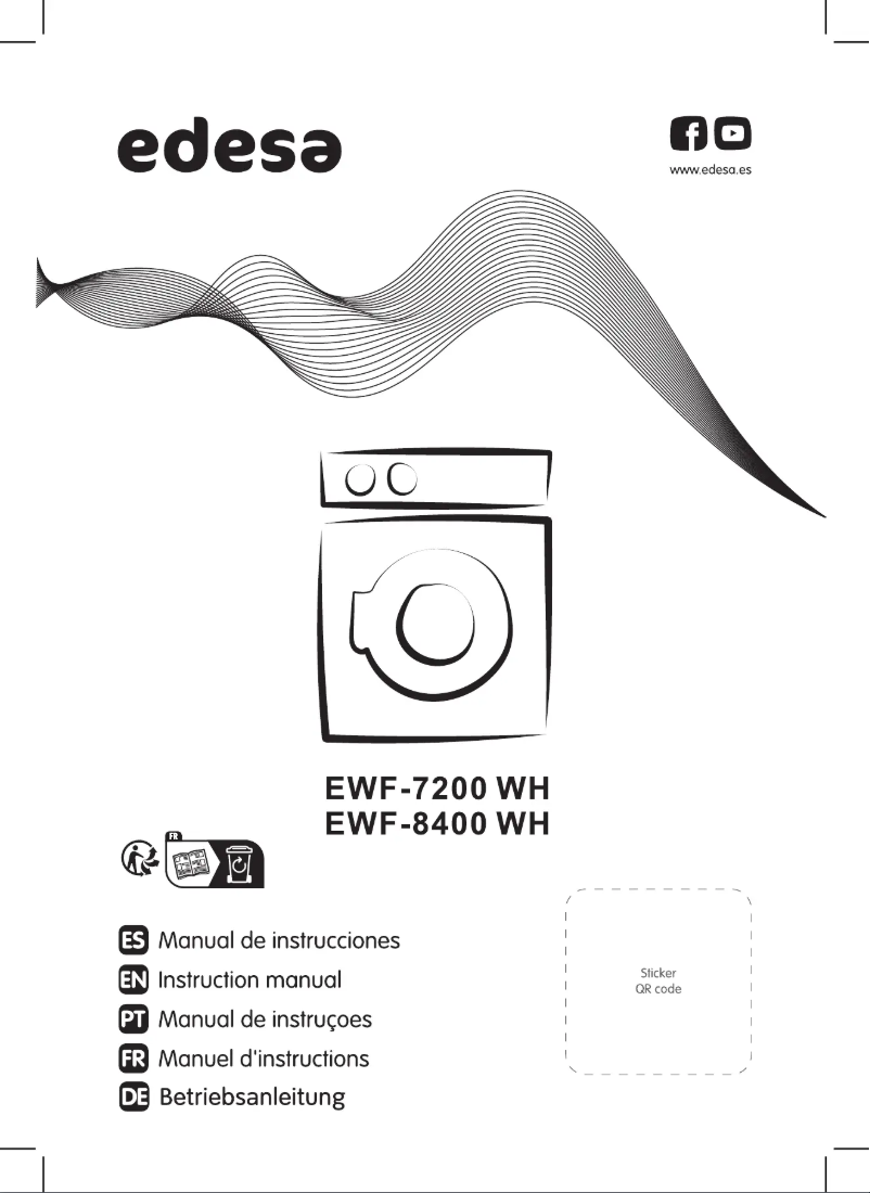 Page n°1 - Manuel utilisateur Edesa EWF-7200 WH