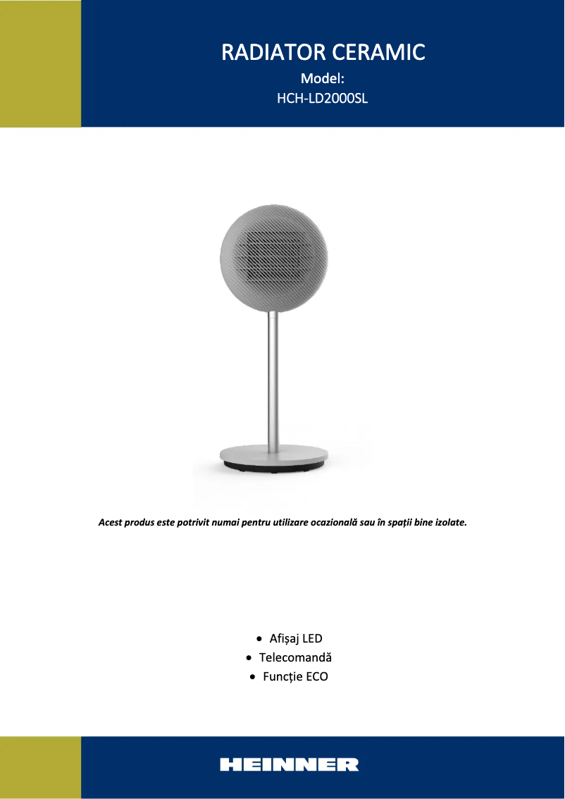 Image de la première page du manuel de l'appareil HCH-LD2000SL