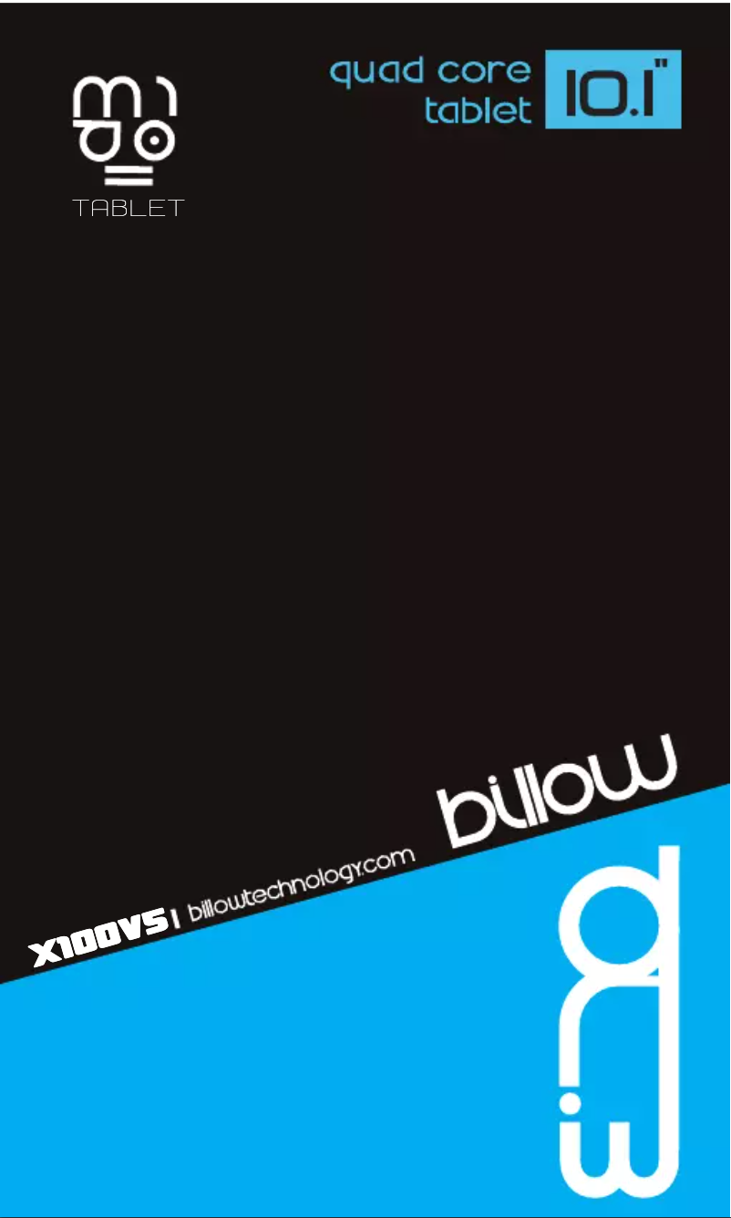 Page n°1 - Manuel utilisateur Billow X100LBV5