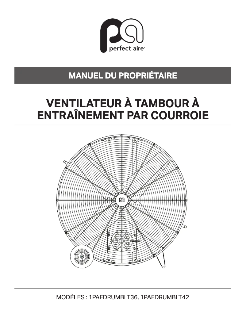 Page n°1 - Manuel utilisateur Perfect Aire 1PAFDRUMBLT42