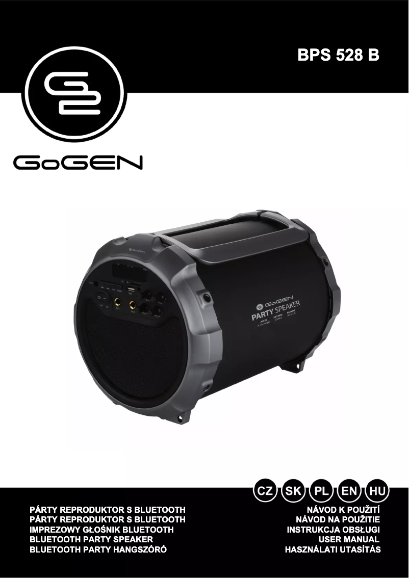 Page n°1 - Manuel utilisateur GoGen BPS 528B