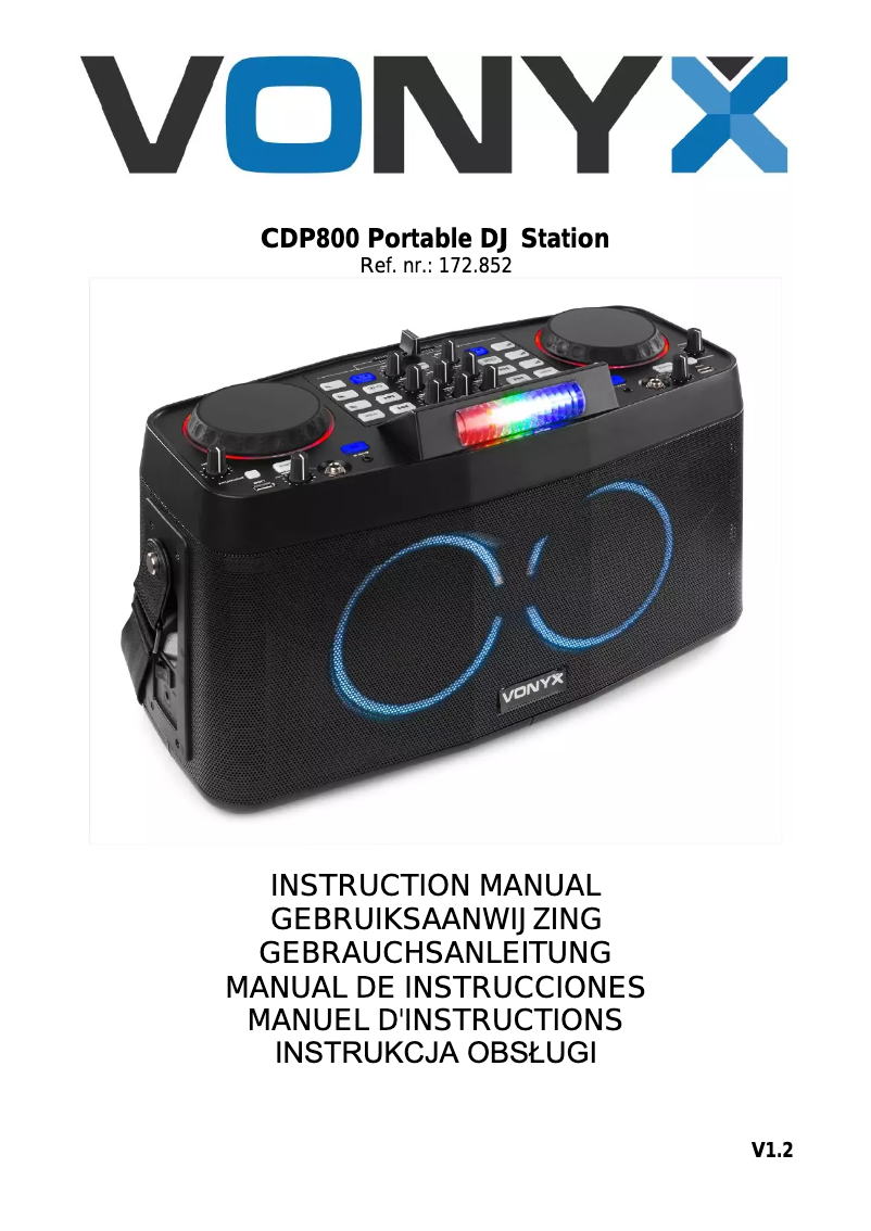 Image de la première page du manuel de l'appareil CDP800