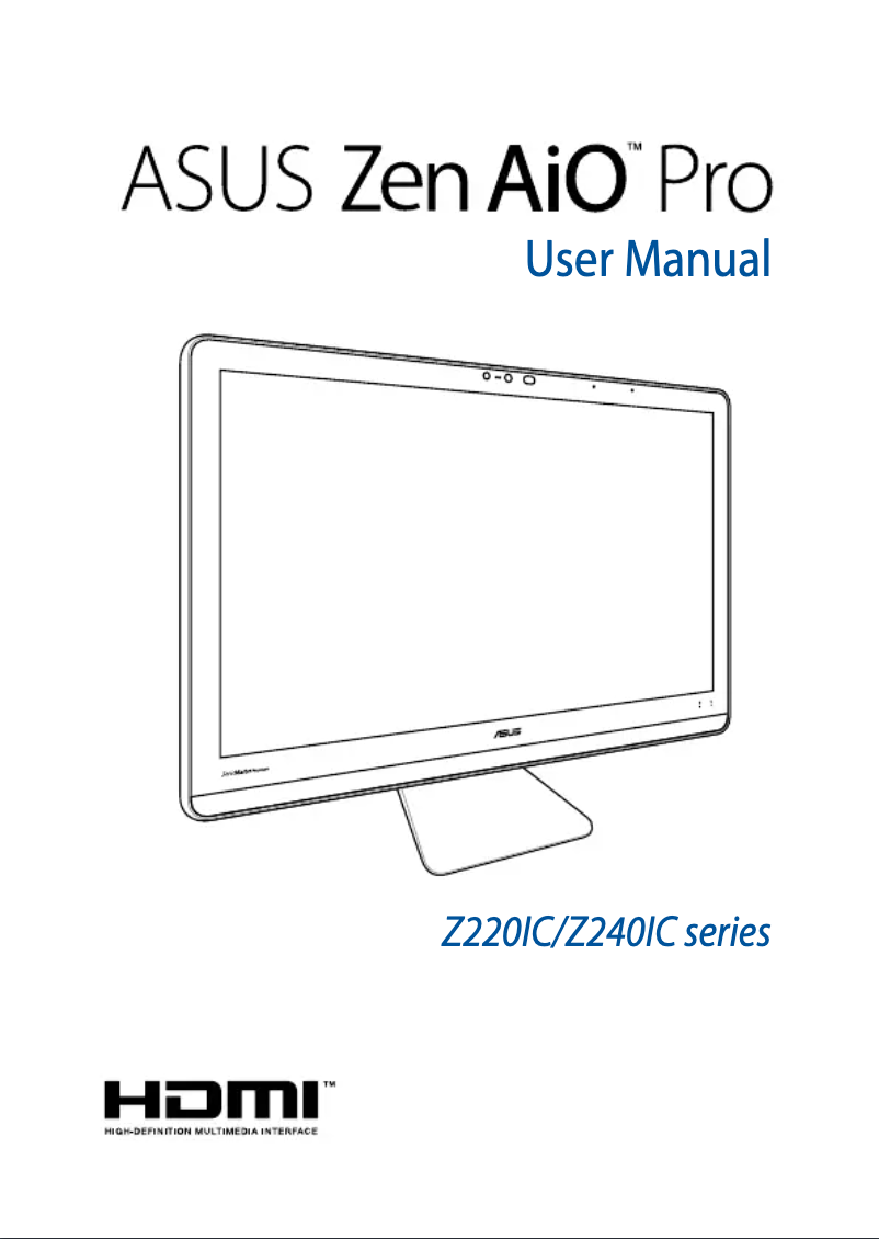Page n°1 - Manuel utilisateur Asus Zen AiO Pro Z240IEGK