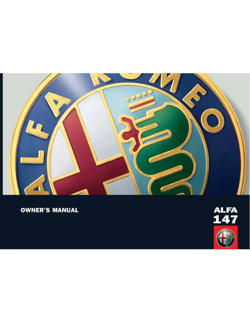 Página 1 del manual Manual de usuario Alfa Romeo 159 (2010)