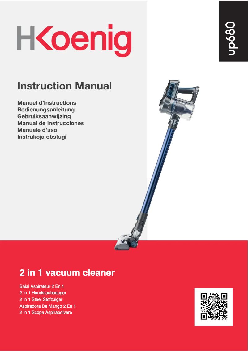 Page n°1 - Manuel utilisateur H.Koenig UP680