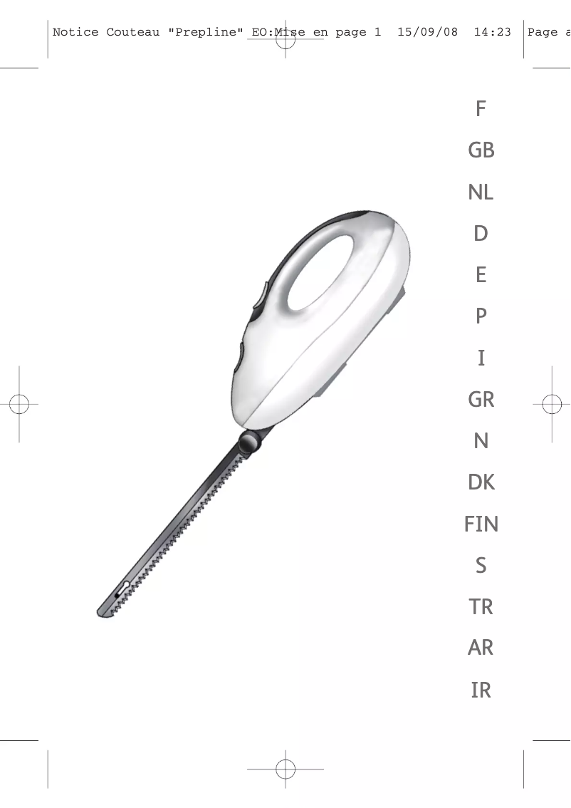 Image de la première page du manuel de l'appareil Prepline 852321