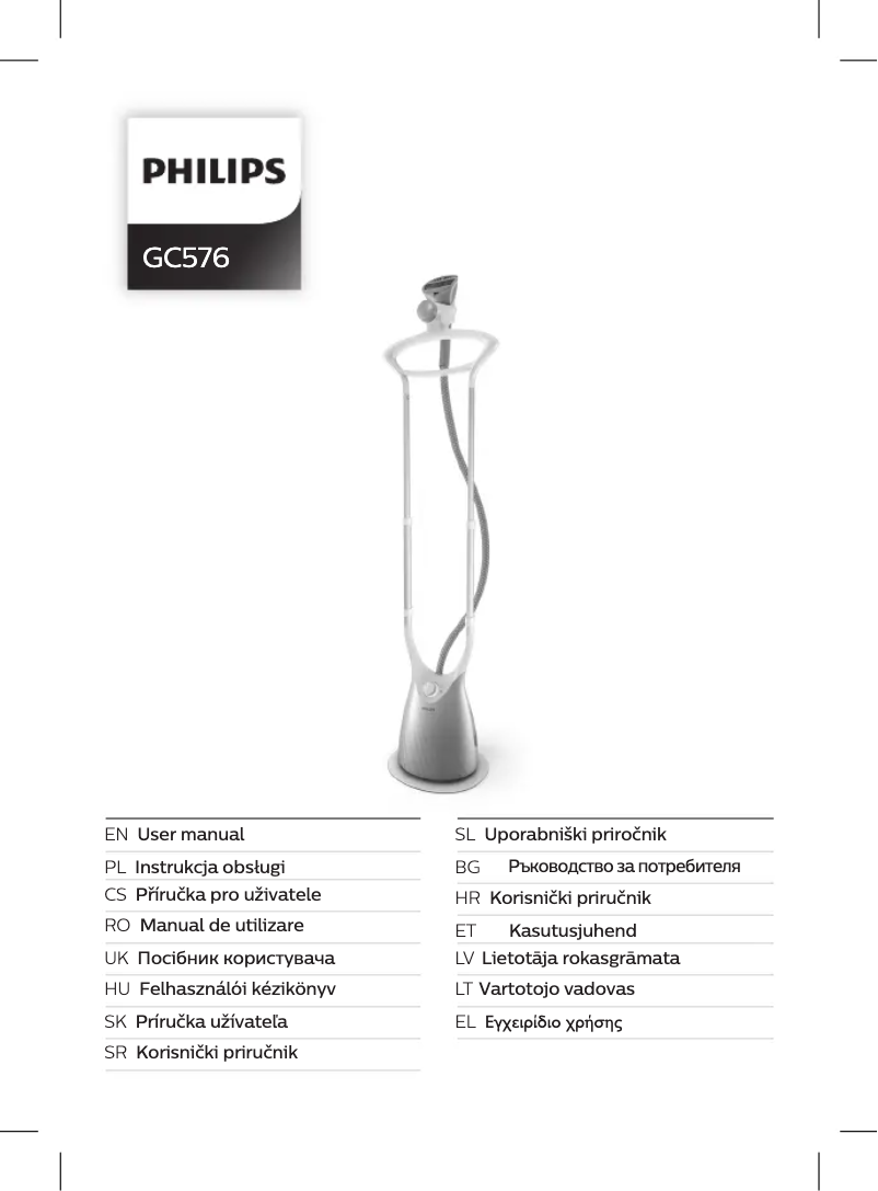 Página 1 del manual Manual de usuario Philips ComfortTouch Advanced GC576