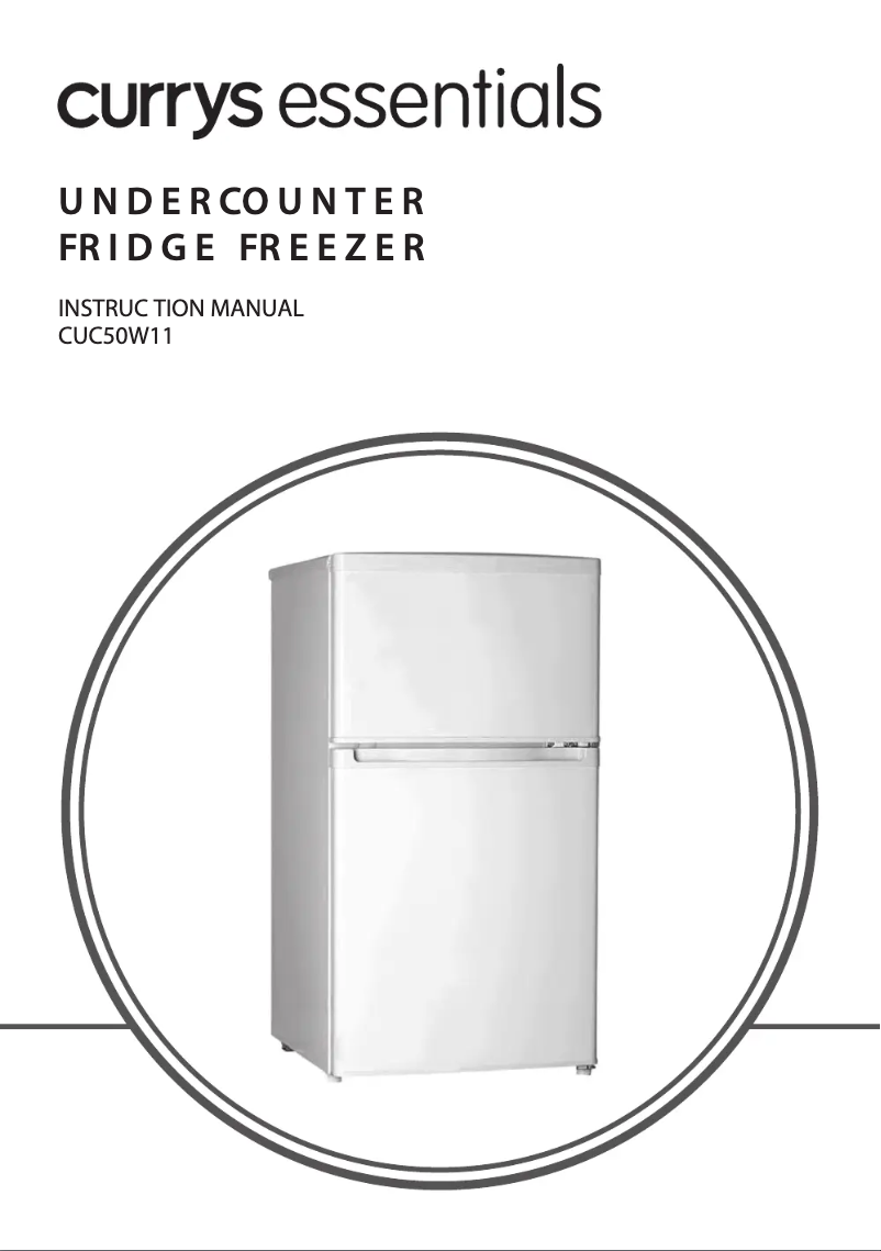Page 1 de la notice Manuel utilisateur Currys Essentials CUC50W11
