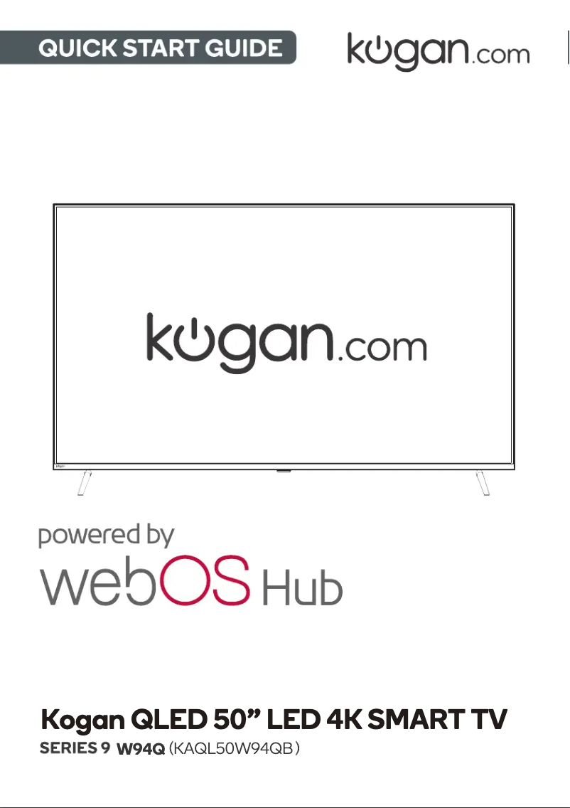 Page 1 de la notice Manuel utilisateur Kogan KAQL50W94QB