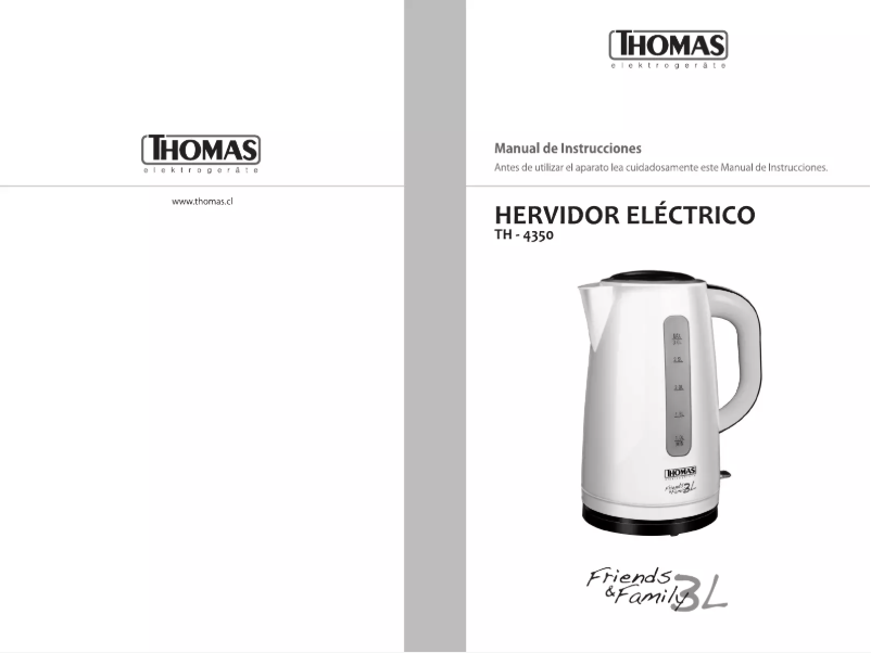 Image de la première page du manuel de l'appareil TH-4350