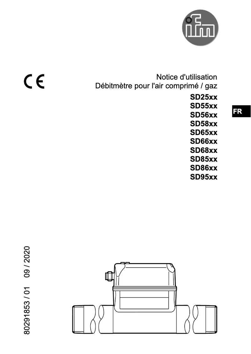 Page 1 de la notice Manuel utilisateur IFM SD6600